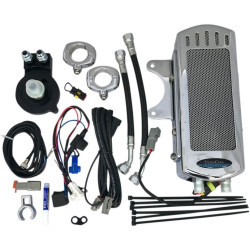 PartzBiz HD DS07130223 - UltraCool SMSP-1C พัดลมระบายความร้อนด้านข้างชุดทำความเย็นน้ำมัน 04-19 Harley Sportster 1100 1200 750 833 Performance เปลี่ยนอัพเกรดระบบทำความเย็น