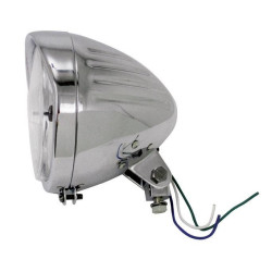 PartzBiz HD MU11032 - V-Factor 11032 5-3/4" Ribbed Style Headlight Assy Custom Harley Metric 12V 55W Harley Davidson PartzBiz HD MU11032 - V-Factor 11032 5-3/4" Ribbed Style Headlight Assy Custom Harley Metric 12V 55W Harley Davidson