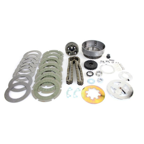 PartzBiz HD: 4401367-V-Twin 18-0527 York Clutch Pack Kit 23T Sprocket 32 Link Chain Harley FL 54-69 shovelhead panhead best for quality davidson buy replacement upgrade
