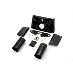 PartzBiz HD VT24-1464 - V-Twin 24-1464 Black Fork Cover Kit Hydra Glide style Harley FLH Panhead 49-59 bodywork wind shield deflector davidson electra road street glide king