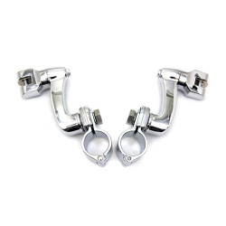 PartzBiz HD VT27-0753 - V-Twin 26-0753 Chrome Highway Bar Footpeg 1 1/4" Mount Set Black bars Aftermarket Custom chopper bike Blackout Replacement Upgrade custom bagger dresser 26-0058 PartzBiz HD VT27-0753 - V-Twin 26-0753 Chrome Highway Bar Footpeg 1 1/4" Mount Set Black bars Aftermarket Custom chopper bike Blackout Replacement Upgrade custom bagger dresser 26-0058