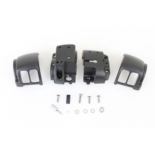 PartzBiz HD: 4401265-V-Twin 26-0847 Black Handlebar Control Switch Housing Kit 16-Up Harley Davidson Softail Custom Button Accents Upgrade Replacement PartzBiz HD: 4401265-V-Twin 26-0847 Black Handlebar Control Switch Housing Kit 16-Up Harley Davidson Softail Custom Button Accents Upgrade Replacement