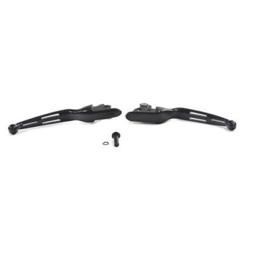 PartzBiz HD: 4401268-V-Twin 26-2113 สีดำเจาะมือชุด 3-Hole Harley FLT Touring 08-13 สายคันเร่งที่ดีที่สุดสำหรับ davidson handlebar electra แผนที่ street glide king