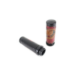 PartzBiz HD VT28-0898 - V-Twin 28-0871 Indian TBW Grip Set w/ Chrome Ends Harley FLT FLST FXST 08-Up best new replacement upgrade chopper Bobber classic vintage PartzBiz HD VT28-0898 - V-Twin 28-0871 Indian TBW Grip Set w/ Chrome Ends Harley FLT FLST FXST 08-Up best new replacement upgrade chopper Bobber classic vintage