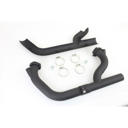 PartzBiz HD VT29-0207 - V-Twin 29-0207 Black 2:1 Siamese 1-3/4" Exhaust Header Set Harley Davidson Sportster Softail Touring XL FL 86-Up Custom Best Performance Upgrade Replacement Pipes Kit 