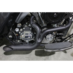 PartzBiz HD VT30-0679 - V-Twin 30-0679 2:1 Lake Side Pipe Exhaust Black Harley FXD Dyna 91-17