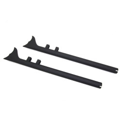 PartzBiz HD VT30-0783 - V-Twin 30-0783 Black 1-7/8" Fishtail Slip-On Mufflers 32" Long Harley FLT 95-16