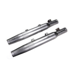 PartzBiz HD VT30-0821 - V-Twin 30-0821 Wyatt Gatling Slip-On Mufflers Chrome Harley XL Sportster 04-13