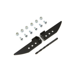 PartzBiz HD VT31-0344 - V-Twin 31-0344 Black Upper Fairing Bracket Repair Kit Harley Touring FLT 79-Up softail crossbones Custom chopper bike Blackout Replacement Upgrade custom bagger dresser road glide 