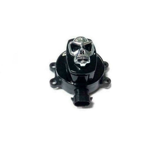 PartzBiz HD: 4401220-V-Twin 32-1440 สวิตช์จุดระเบิดหัวกะโหลกสีดำ/Chrome พร้อม 2 ปุ่ม 11-18 Harley FL FX PartzBiz HD: 4401220-V-Twin 32-1440 สวิตช์จุดระเบิดหัวกะโหลกสีดำ/Chrome พร้อม 2 ปุ่ม 11-18 Harley FL FX