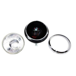 PartzBiz HD VT33-1509 - V-Twin 33-1509 Chrome 7" 6 Volt Headlight Headlamp Replica Harley K & XLH 52-58 PartzBiz HD VT33-1509 - V-Twin 33-1509 Chrome 7" 6 Volt Headlight Headlamp Replica Harley K & XLH 52-58