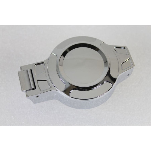 PartzBiz HD: 4401075-V-Twin 38-0881Flip Up แก๊ส Cap Vented Chrome Harley Softail Dyna Sportster 96-Up