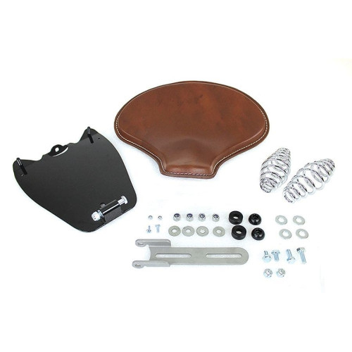 PartzBiz HD: 4401041-V-Twin 47-0190 Brown Leather Solo Seat Kit w/ 5" Springs Indian Scout 15-Up