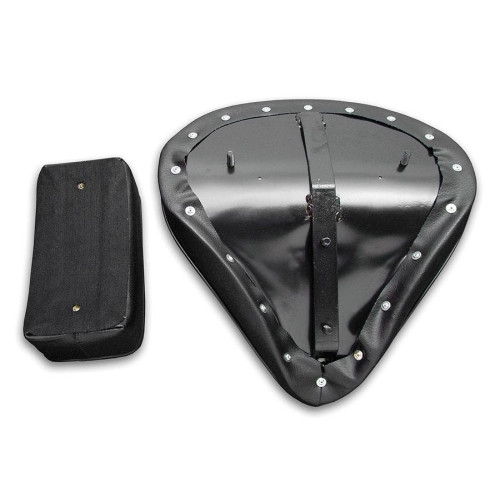 PartzBiz HD: 4401049-V-Twin 47-0792 Black Harley Solo Vinyl Seat and Rear Pillion Passenger Pad Set PartzBiz HD: 4401049-V-Twin 47-0792 Black Harley Solo Vinyl Seat and Rear Pillion Passenger Pad Set