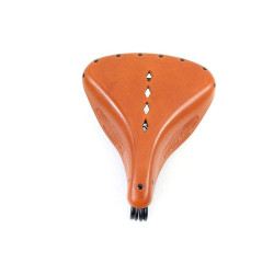 PartzBiz HD VT47-1544 - V-Twin 47-1544 Replica Early Troxel Solo Seat Brown Harley F 1907-1917