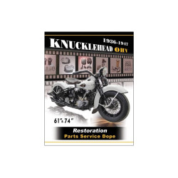 PartzBiz HD VT48-0928 - V-Twin 48-0928 Harley Davidson Knucklehead Service & Parts Manual Restoration