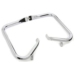 PartzBiz HD VT51-0937 - V-Twin Chrome Rear Buffalo Frame Engine Crash Guard Bar 97-13 Harley Touring