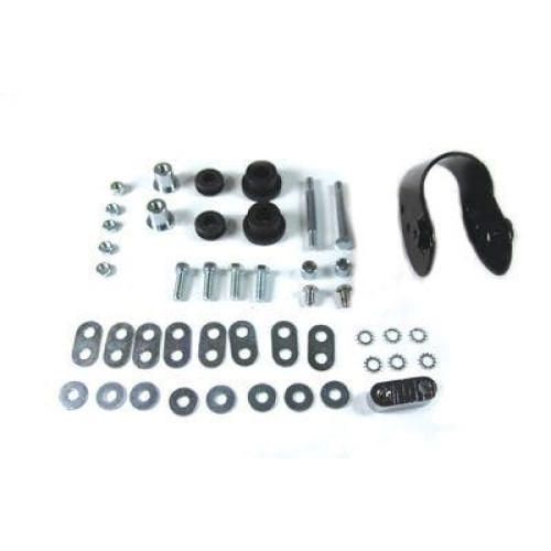 PartzBiz HD: 4400911-V-Twin Fat Bob ถังแก๊สชุดติดตั้งฮาร์ดแวร์ 82-03 Harley Sportster 883 1200 PartzBiz HD: 4400911-V-Twin Fat Bob ถังแก๊สชุดติดตั้งฮาร์ดแวร์ 82-03 Harley Sportster 883 1200