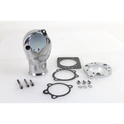 PartzBiz HD VT34-0487 - V-Twin 34-0487 Polished Tourist Trophy Breather Snoot Carb Intake 88-07 Harley carburetor intake inlet cover PartzBiz HD VT34-0487 - V-Twin 34-0487 Polished Tourist Trophy Breather Snoot Carb Intake 88-07 Harley carburetor intake inlet cover