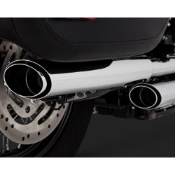 PartzBiz HD VH-16879 - Vance & Hines 16879 ท่อไอเสีย Chrome Twin Slash บนท่อไอเสีย 18-Up Softail M8 PartzBiz HD VH-16879 - Vance & Hines 16879 ท่อไอเสีย Chrome Twin Slash บนท่อไอเสีย 18-Up Softail M8