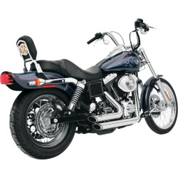 PartzBiz HD VH-17213 - Vance & Hines 17213 Chrome Shortshots Staggered Exhaust '91-'05 Harley Dyna FXD PartzBiz HD VH-17213 - Vance & Hines 17213 Chrome Shortshots Staggered Exhaust '91-'05 Harley Dyna FXD