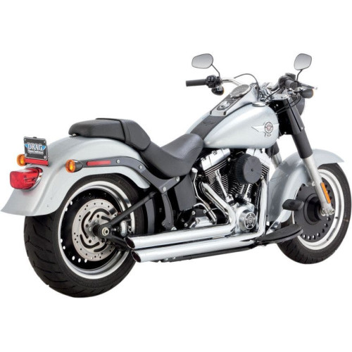PartzBiz HD: 4400864-Vance & Hines 17339 Chrome Big Shots Staggered 2-2 Exhaust สำหรับ Harley Softail 86-17 | 17339 PartzBiz HD: 4400864-Vance & Hines 17339 Chrome Big Shots Staggered 2-2 Exhaust สำหรับ Harley Softail 86-17 | 17339