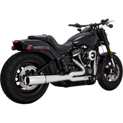 PartzBiz HD VH-17387 - Vance & Hines 17387 Chrome Pro Pipe 2 into 1 Exhaust for Harley Softail 18-22 | 17387 PartzBiz HD VH-17387 - Vance & Hines 17387 Chrome Pro Pipe 2 into 1 Exhaust for Harley Softail 18-22 | 17387