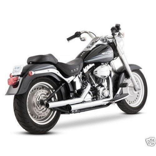 PartzBiz HD: 4400829-Vance & Hines Chrome Straightshots Exhaust for 86-11 Harley Softail FXST FLST | 17817