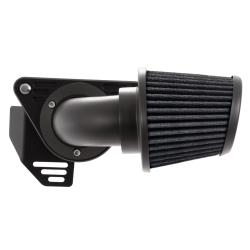 PartzBiz HD VH-41065 - Vance & Hines 41065 Matte Black VO2 Falcon Air Cleaner Harley TBW Twin Cam 08-16 | 41065