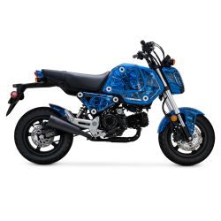 PartzBiz HD VH-48237 - Vance & Hines 48237 Black Upsweep Slip-On Muffler Honda Grom MSX125 22-Up