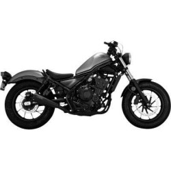 PartzBiz HD VH-48421 - Vance & Hines 48421 Upsweep Slip-On Muffler Black Honda Rebel 300 500 17-20 replacement best for performance upgrade exhaust 