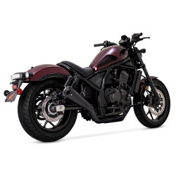 PartzBiz HD VH-48425 - Vance & Hines 48425 Black Upsweep Slip-On Muffler Honda Rebel 1100 2021