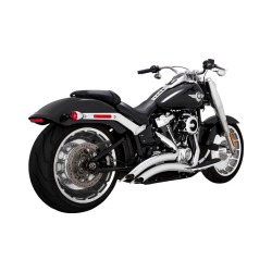 PartzBiz HD VH-26375 - Vance & Hines 49 State Chrome Big Radius Exhaust for Harley M8 Softail FXBR FLFB | 26375