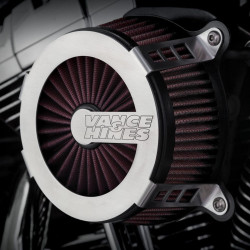 PartzBiz HD VH-70366 - Vance & Hines 70366 Brushed VO2 Cage Fighter Air Intake Harley Milwaukee 8 M8 FL FX | 70366