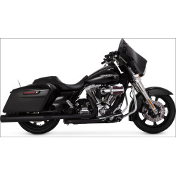 PartzBiz HD VH-46703 - Vance & Hines All Black Eliminator 400 4" Round Slip On Mufflers Harley FLH/T | 46703 PartzBiz HD VH-46703 - Vance & Hines All Black Eliminator 400 4" Round Slip On Mufflers Harley FLH/T | 46703