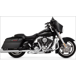 PartzBiz HD VH-16703 - Vance & Hines Chrome Eliminator 400 4" Round Slip On Mufflers Harley FLH/T | 16703 PartzBiz HD VH-16703 - Vance & Hines Chrome Eliminator 400 4" Round Slip On Mufflers Harley FLH/T | 16703