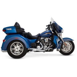 PartzBiz HD VH-16784 - Vance & Hines 16784 Chrome Trike Power Dual Header Pipe Adapter Harley 17-Up M8 16784 1802-0387 18020387 VH-16784 16784 freewheeler tri glide harley davidson best for performance