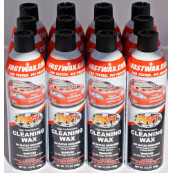 PartzBiz HD FW1x 12 - Waterless Wash & Wax Fastwax FW1 Spray Can Removes Cleans Tar Dirt Bugs 12 Pack - FW1 PartzBiz HD FW1x 12 - Waterless Wash & Wax Fastwax FW1 Spray Can Removes Cleans Tar Dirt Bugs 12 Pack - FW1