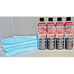 PartzBiz HD FW1X4MF2 - Waterless Wash & Wax Fastwax FW1 Spray Can Removes Cleans Tar Dirt Bugs 4 Pack - FW1 PartzBiz HD FW1X4MF2 - Waterless Wash & Wax Fastwax FW1 Spray Can Removes Cleans Tar Dirt Bugs 4 Pack - FW1