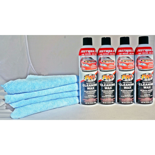 PartzBiz HD: 4400533-Waterless Wash & Wax Fastwax FW1 Spray Can Removes Cleans Tar Dirt Bugs 4 Pack - FW1 PartzBiz HD: 4400533-Waterless Wash & Wax Fastwax FW1 Spray Can Removes Cleans Tar Dirt Bugs 4 Pack - FW1