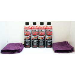 PartzBiz HD FW1 X4 & MF X4 - Waterless Wash Carnauba & Wax Fastwax FW1 Spray Can Removes Cleans Tar Dirt Bugs 4 Pack Microfiber Free PartzBiz HD FW1 X4 & MF X4 - Waterless Wash Carnauba & Wax Fastwax FW1 Spray Can Removes Cleans Tar Dirt Bugs 4 Pack Microfiber Free