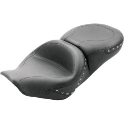 PartzBiz HD MD75577 - Mustang Wide Touring Black Studded Seat for Harley Road King Street Glide 97-07 | 75577 PartzBiz HD MD75577 - Mustang Wide Touring Black Studded Seat for Harley Road King Street Glide 97-07 | 75577