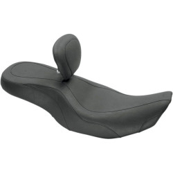 PartzBiz HD MD79499 - Mustang Wide Tripper Seat w/ Driver Backrest for Harley FLHX FLHR 97-07 | 79499 PartzBiz HD MD79499 - Mustang Wide Tripper Seat w/ Driver Backrest for Harley FLHX FLHR 97-07 | 79499
