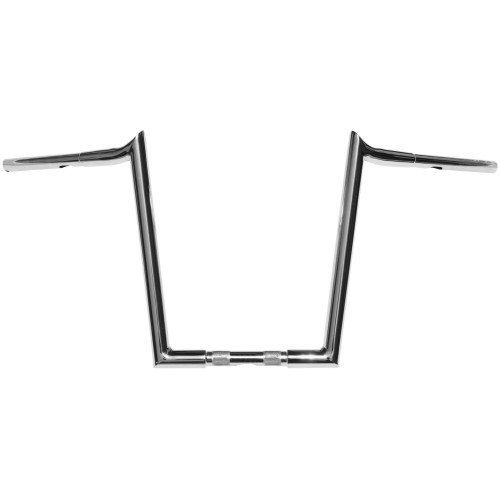 PartzBiz HD: 4400490-Wild 1 One Chubby Chrome 14 ” Ape Hanger Reaper แฮนด์บาร์ Harley FLTR FLHR Dyna | WO584