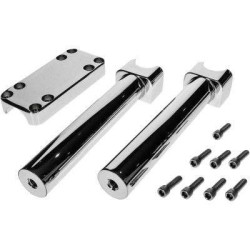 PartzBiz HD DS06021104 - Wild 1 One WO910 Chrome 10 ” Savage Chubby Billet Riser 1 1/4” บาร์ 0602-1104 06021104