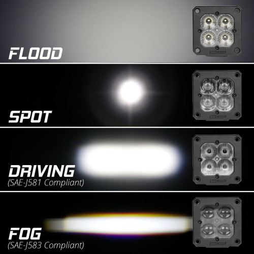 PartzBiz HD: 4400318-XK Glow C3 Cube Spot ไฟ Flush Mount RGB Accent Lighting Kit XK-XK065002-S-KIT PartzBiz HD: 4400318-XK Glow C3 Cube Spot ไฟ Flush Mount RGB Accent Lighting Kit XK-XK065002-S-KIT