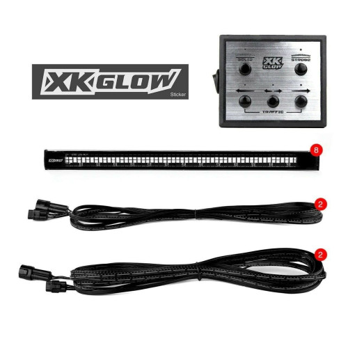 PartzBiz HD: 4400296-XK Glow Plug-And-Play Emergency Strobe Light Series สีฟ้า/แดง 8 ชิ้น XK052002-8BR PartzBiz HD: 4400296-XK Glow Plug-And-Play Emergency Strobe Light Series สีฟ้า/แดง 8 ชิ้น XK052002-8BR