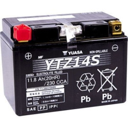 PartzBiz HD DSYTZ14S - Yuasa YUAM72Z14 ประสิทธิภาพสูง AGM บำรุงรักษาฟรีแบตเตอรี่รถจักรยานยนต์ Harley เปลี่ยนอัพเกรดที่ดีที่สุดสำหรับ 581383 YTZ14S PartzBiz HD DSYTZ14S - Yuasa YUAM72Z14 ประสิทธิภาพสูง AGM บำรุงรักษาฟรีแบตเตอรี่รถจักรยานยนต์ Harley เปลี่ยนอัพเกรดที่ดีที่สุดสำหรับ 581383 YTZ14S