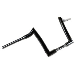 PartzBiz HD hb1805010b - Factory 47 Classic 47 Ape Hanger แฮนด์บาร์ 10‚” 1-1/4‚” Harley Softail Dyna สีดำ