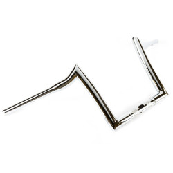 PartzBiz HD hb1825010c - Factory 47 แฮนด์บาร์ Signature Ape Hanger 10‚” 1-1/4‚” Chrome Harley FLTR 15-22